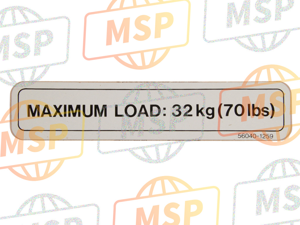 560401259, LABEL-WARNING, Maximum, Kawasaki, 1