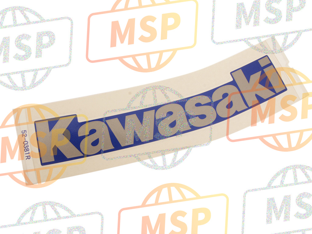 560520381, Kawasaki Emblem Tank,Re, Kawasaki, 1