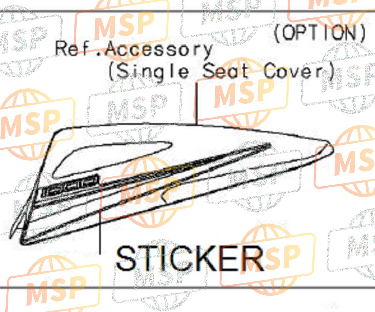 560697799, Sticker,Zittingcover,Rh, Kawasaki, 3