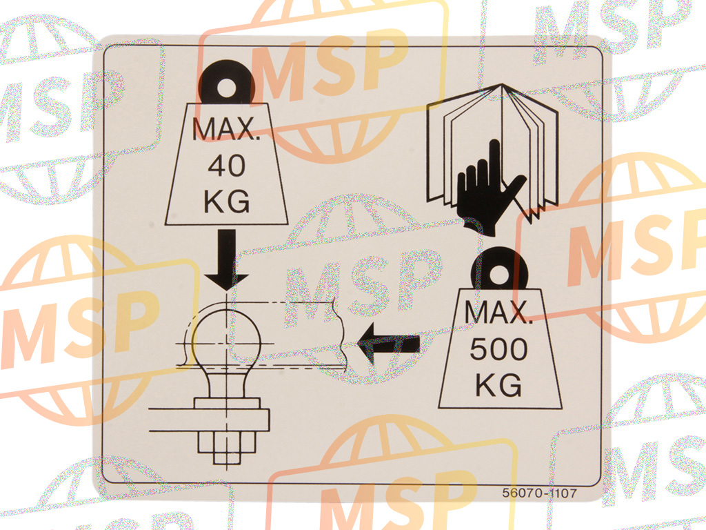 560701107, LABEL-WARNING,Towing, Kawasaki, 1