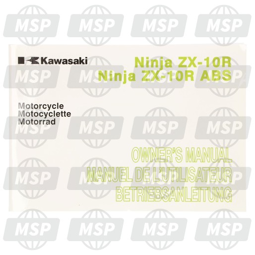 999761724, Owner'S Manual,En/fr/de, Kawasaki, 1