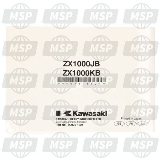 999761724, Owner'S Manual,En/fr/de, Kawasaki, 2