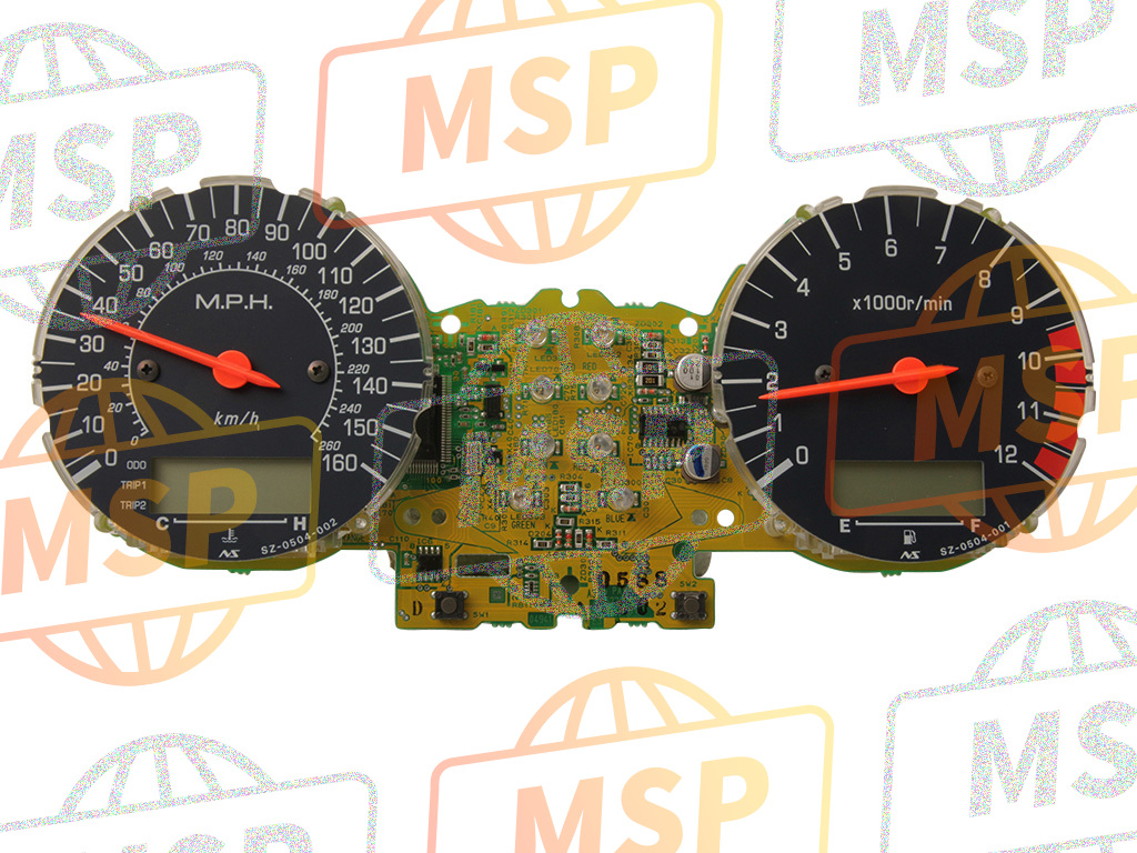 3412006G10, Speedometer (Mile/kilo), Suzuki, 1