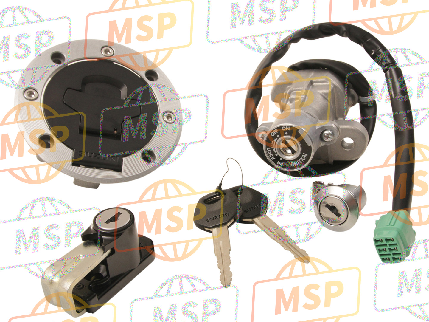 3700006863, Set Schlösser, Suzuki, 1