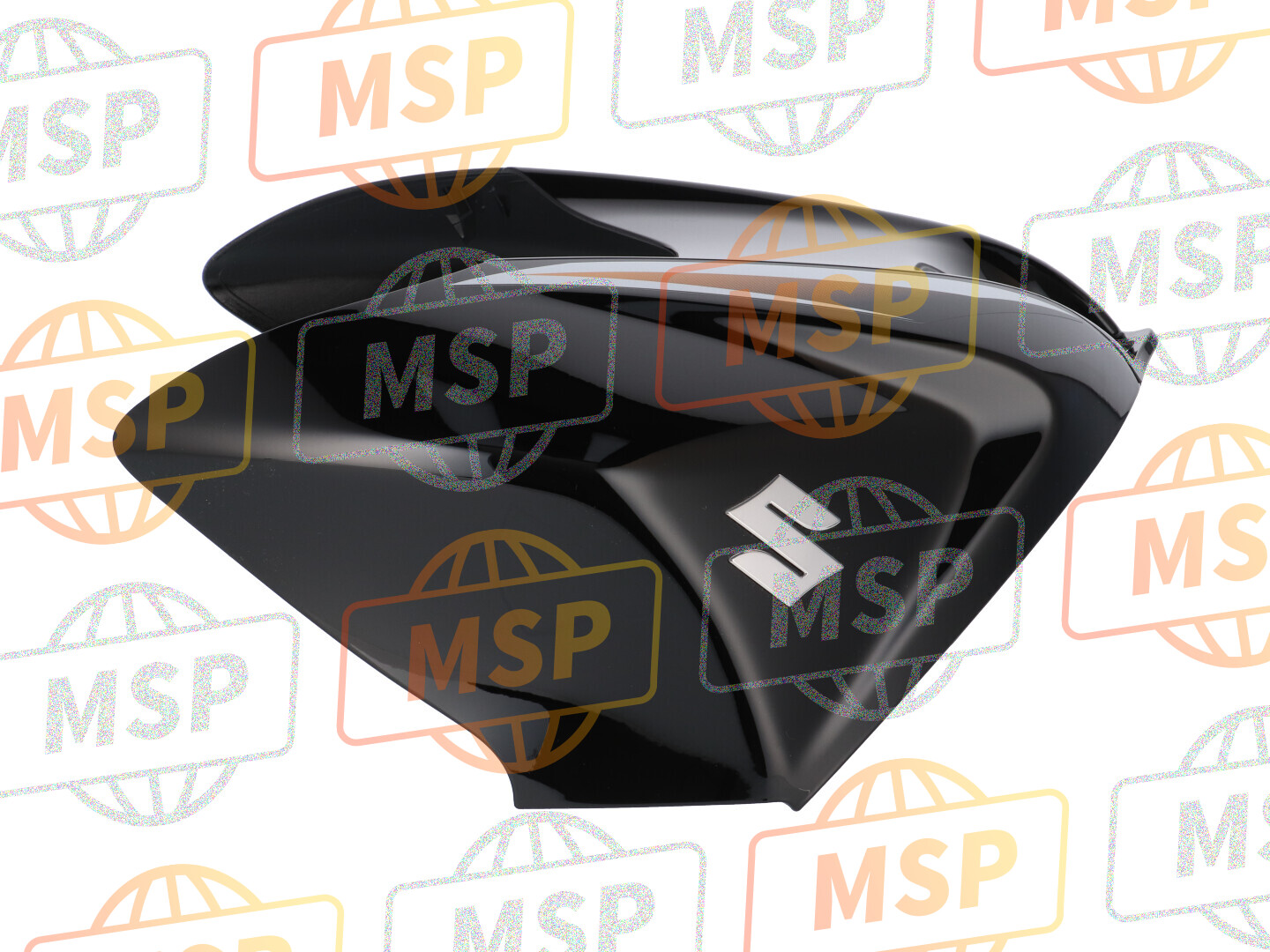 4429021H01019, Cover, Tank Front  (Black), Suzuki, 2