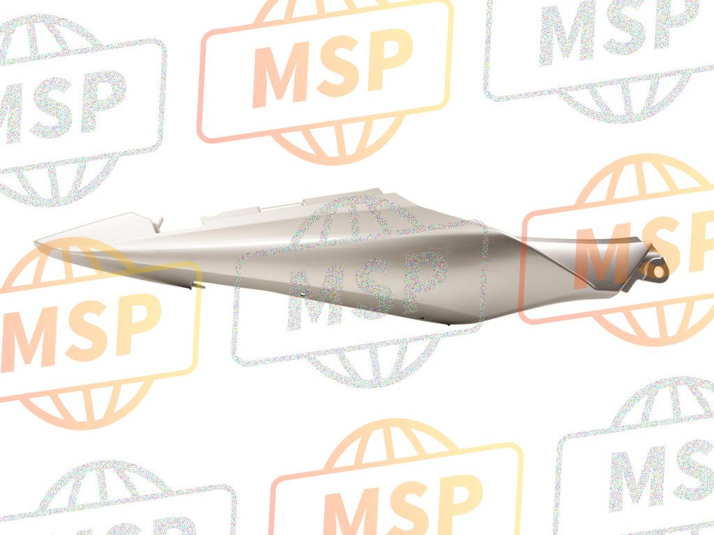 4550116G21YD8, Cover,Seat Tail,R(Silver), Suzuki, 1