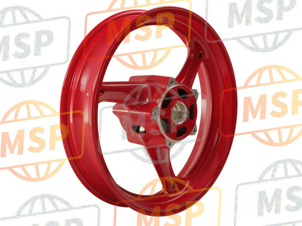 5411144G00YSB, Wheel, Front   (17M/CXMT3.50) (Red), Suzuki, 1