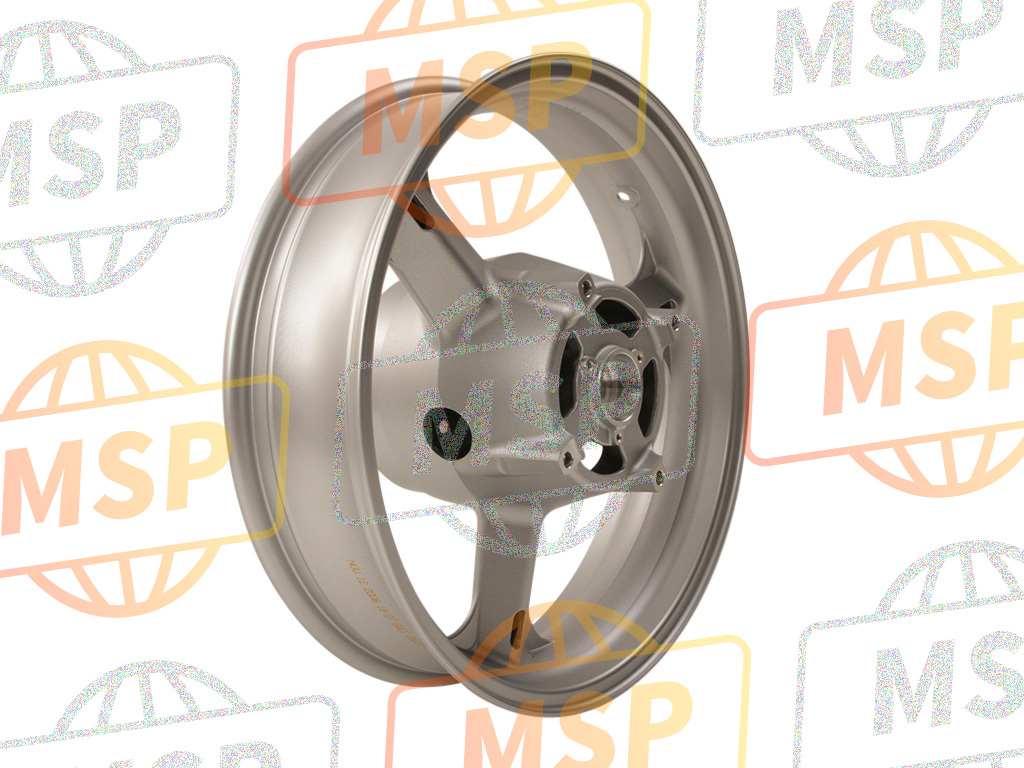 6411106G20YD8, Wheel, Rear  (17M/CXMT4.00) (Silver), Suzuki, 1