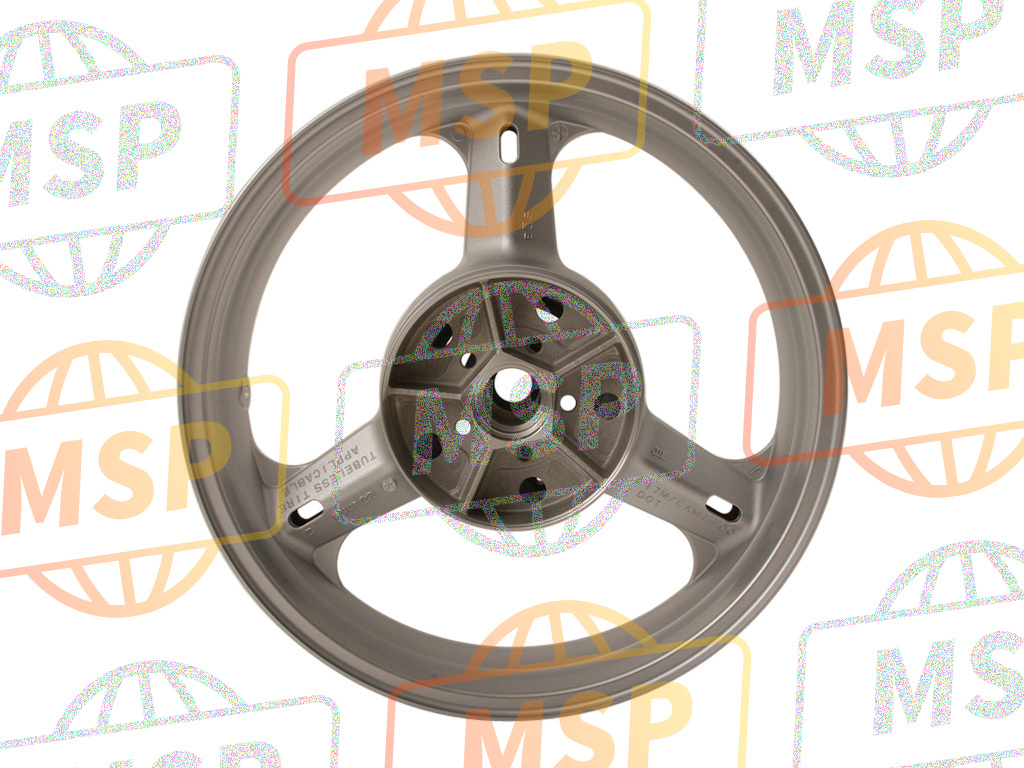 6411106G20YD8, Wheel, Rear  (17M/CXMT4.00) (Silver), Suzuki, 2