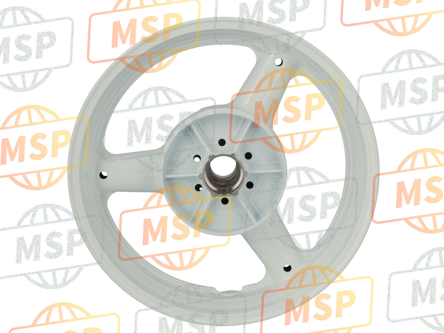 6411134E0028W, Wheel, Rear (17XMT5.50)  (White), Suzuki, 2