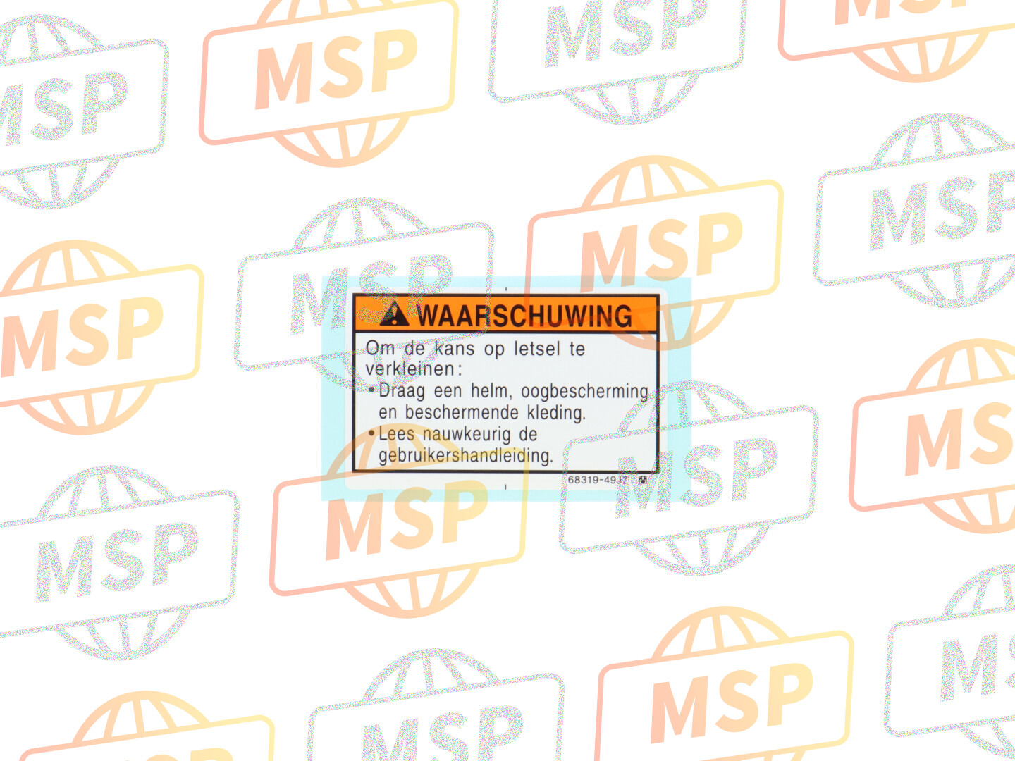 6831949J71, Label,General Warning, Suzuki, 1