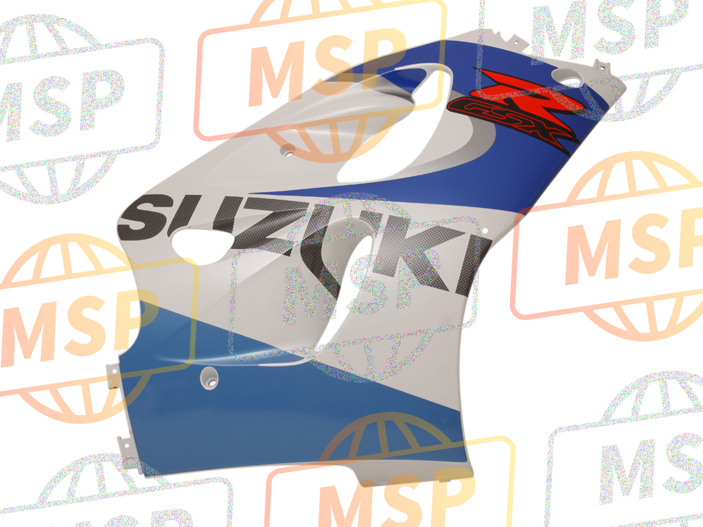 9440734E400JW, Cowling, Under Rh  (White), Suzuki, 1