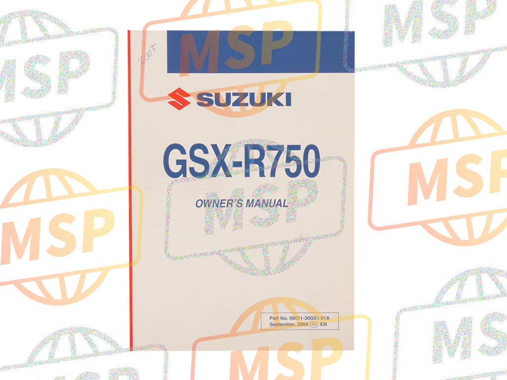 9901130G5101A, Manual, Owner'S GSX-R750, Suzuki, 1