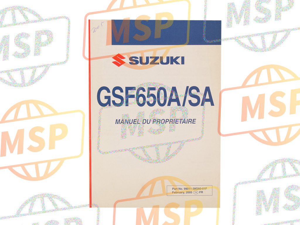 9901138G6001F, Manuel GSF650A/K5, Suzuki, 1