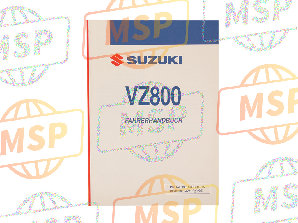 9901139G5001K, Owners Manual VZ800/K5, Suzuki, 1