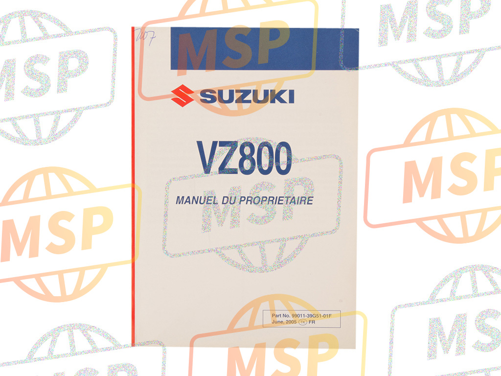 9901139G5101F, Manual, Owner'S  (French), Suzuki, 1