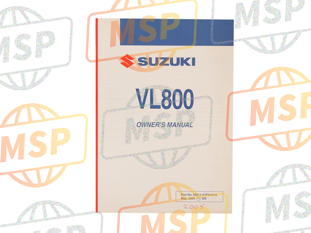 9901141F5401A, Manuale Utente Inglese, Suzuki, 1