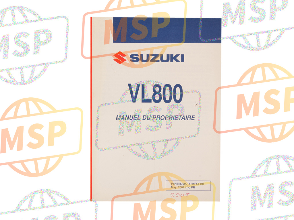 9901141F5401F, Manuale Utente Francese, Suzuki, 1