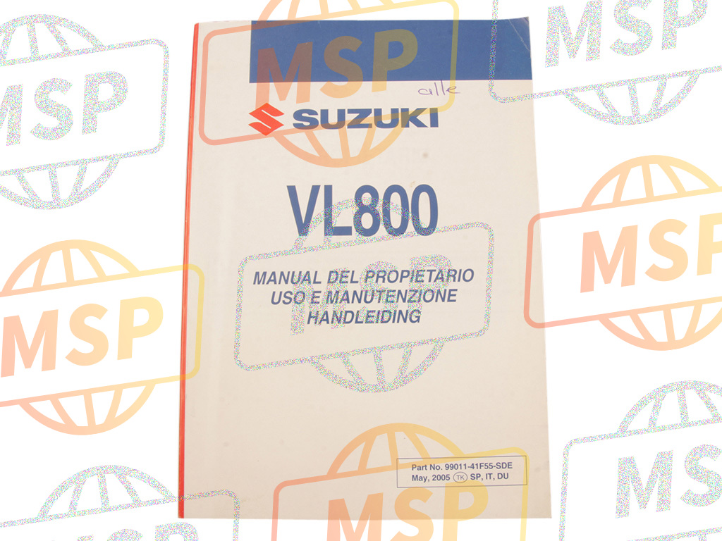 9901141F55SDE, Manual, Owner'S  (Sp/du/it), Suzuki, 1