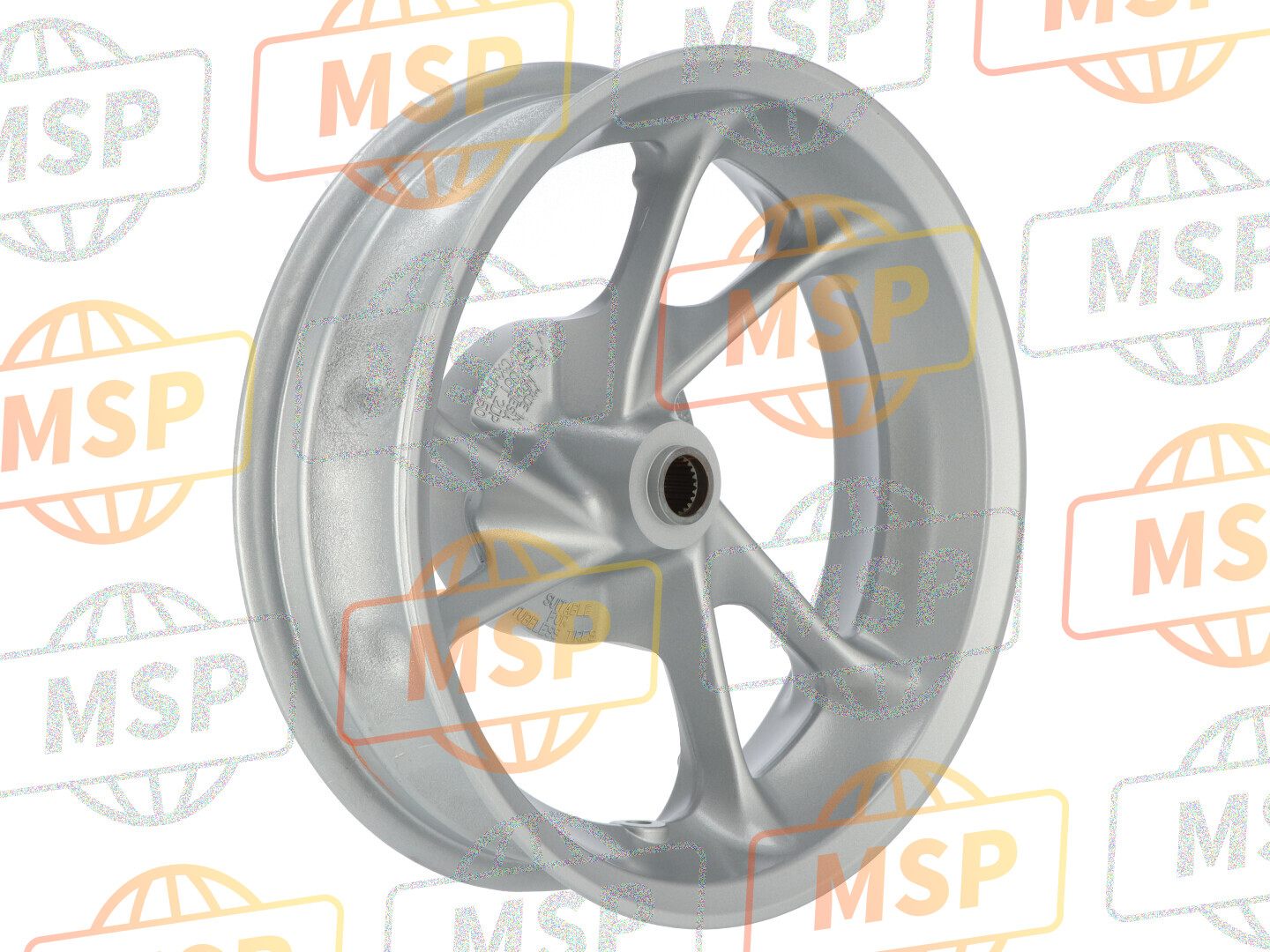 2DPF53380135, Gegoten Wheel, Achter, Yamaha, 1