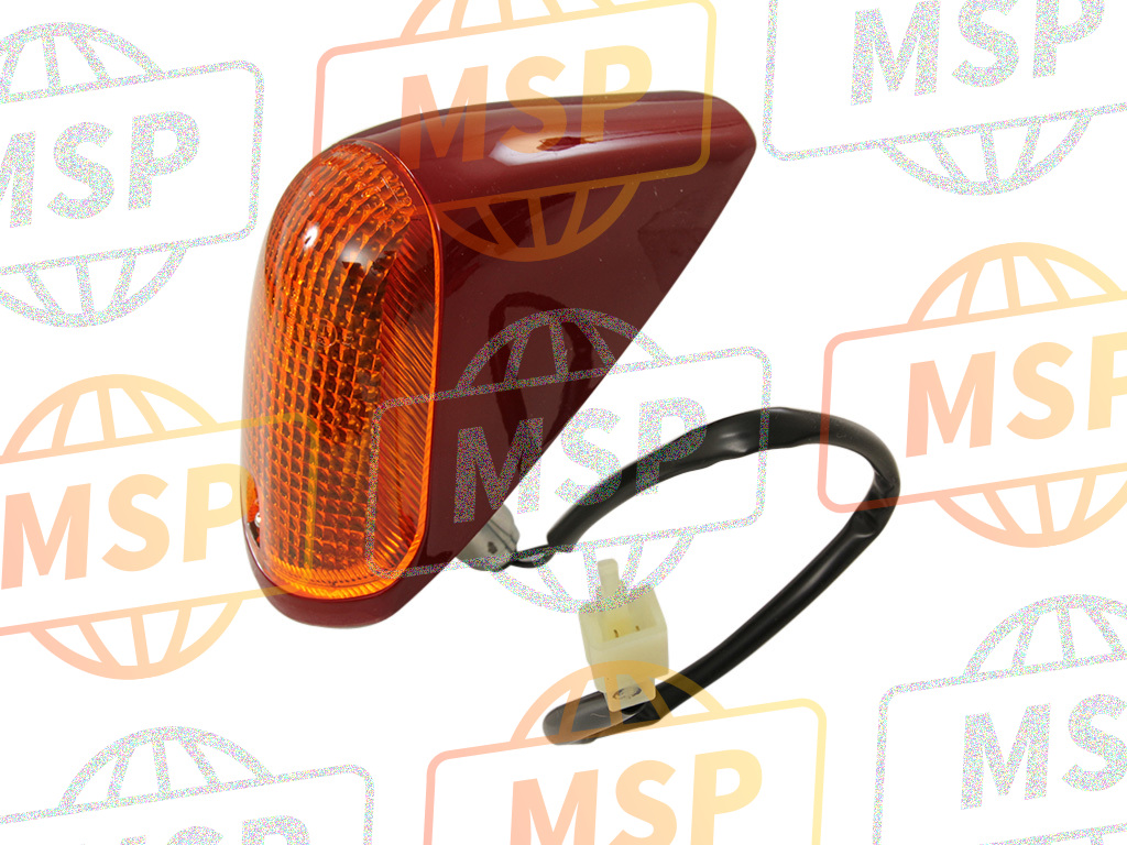 4BH8332000P1, Front Flasher Light Assy 2 Deep Red Cocktail 2, Yamaha, 2