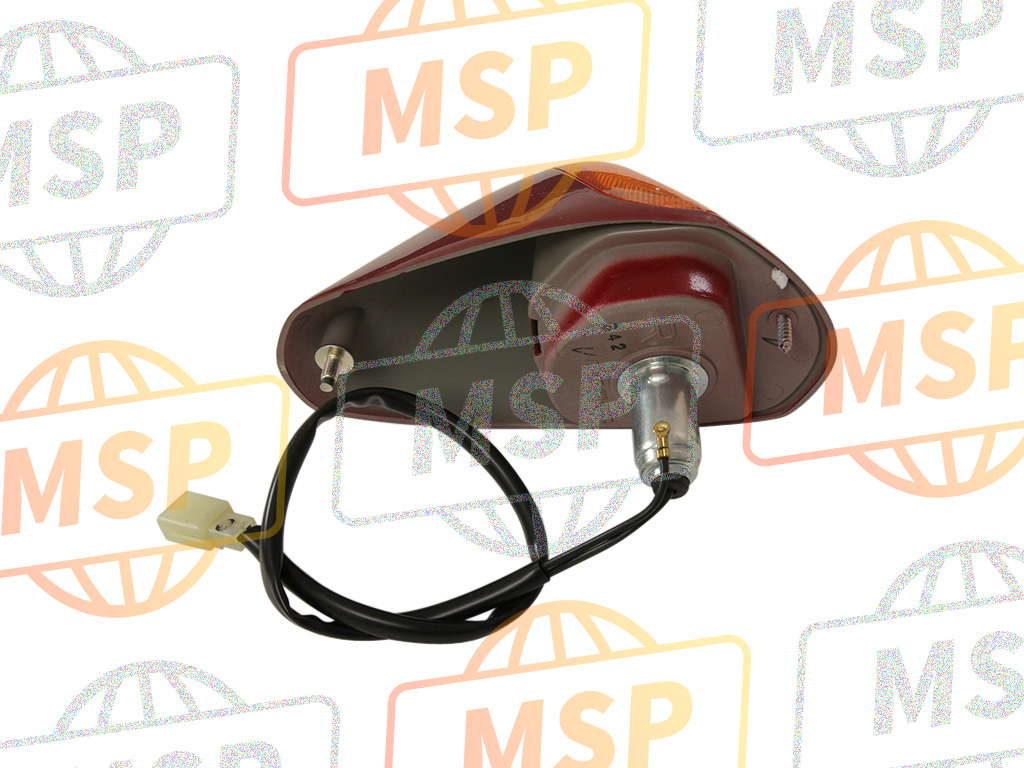 4BH8332000P1, Front Flasher Light Assy 2 Deep Red Cocktail 2, Yamaha, 4