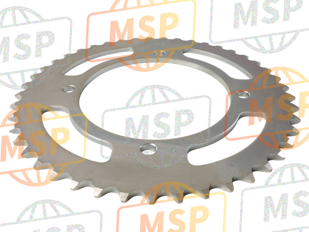 4DN254453000, Sprocket, Aangedreven (45T), Yamaha, 1