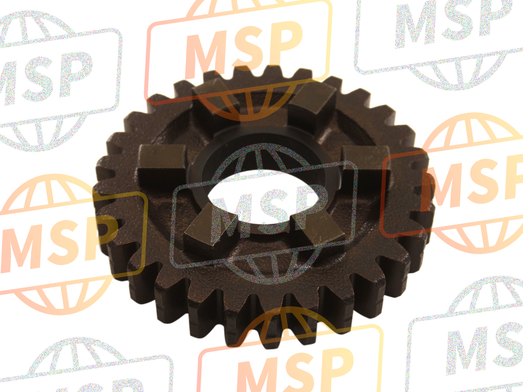 4GY171610100, Gear, 6E Kegelwiel, Yamaha, 1