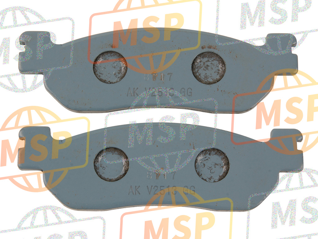 5EKW00450000, . Brake Pad Kit, Yamaha, 2