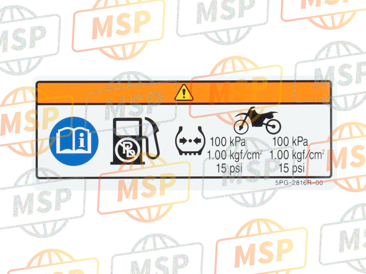 5PG2816R0100, Label, Warning General Info., Yamaha, 1