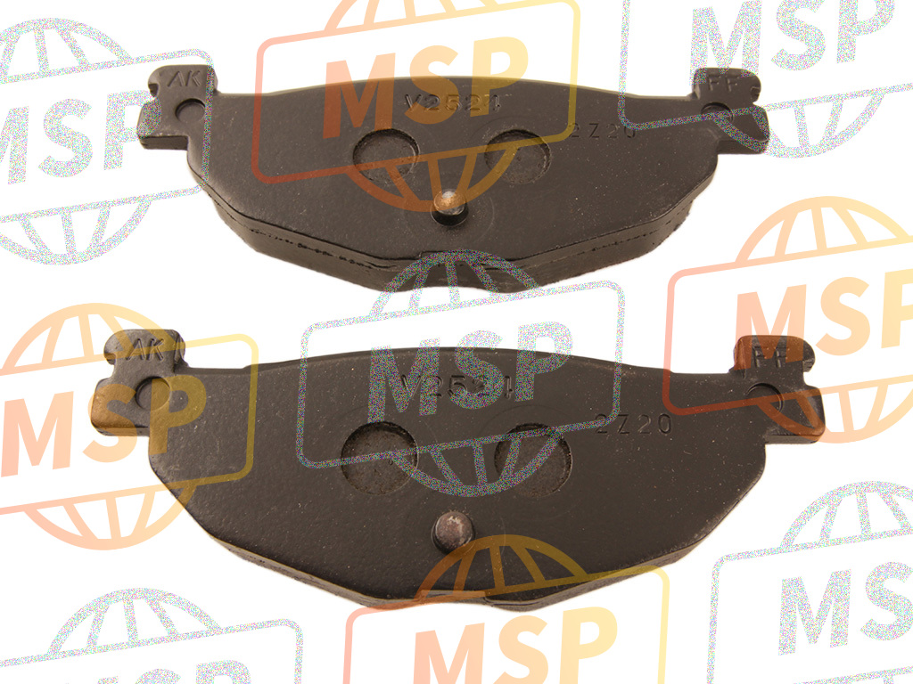 5RU258060000, Brake Pad Kit 2, Yamaha, 2