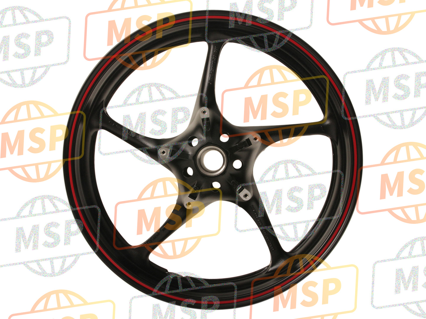 5SL25168004X, Gegoten Wheel, Voorkant, Yamaha, 2