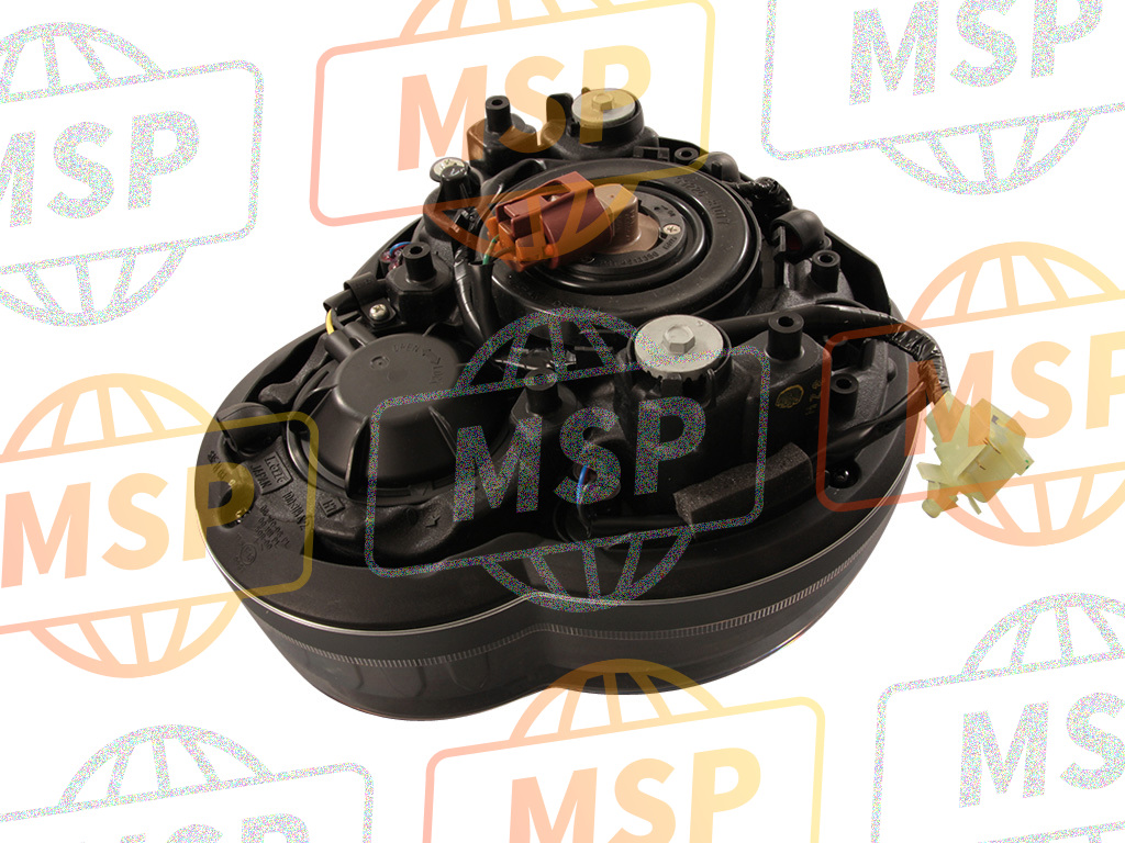 5YU843000100, Koplampsamenstel (12V 35/, Yamaha, 4