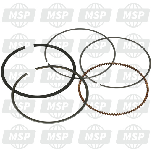 BB6W11610000, Piston Ring Set, Yamaha, 1