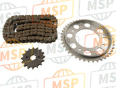 06406KWFP01, Chain Kit, Drive(428-118l) (16/42T), Honda, 1