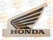 17590MFAD00ZA, Marque D'Aile G. (###) *t, Honda