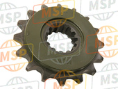 23801MCWD00, Aandrijfkettingwiel Compl, Honda