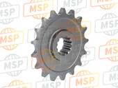 23801MKAD30, Sprocket, Drive (17T), Honda, 2