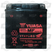 31500KZZ931, Battery (YTX7L-BS) (Yuasa, Honda, 1