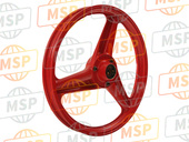 44650GE3316ZA, Wheel Sub Assy., Fr. *R134 * (R134 Fighting Red), Honda