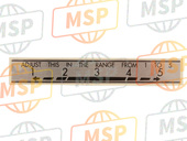 52496MEG003, Label, Rr. Damper, Honda