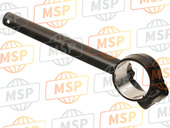 53150MBW000, Lenkrohr Kompl., L., Honda, 2