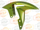 61100MFJD00ZL, Spatbord Compl., Voor *gy, Honda, 2