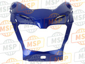 64210MBZG00ZD, Cowl Assy., Center *PB324C * (PB324C Candy Xenon Blue), Honda