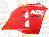 64600KW3610ZB, Fairing Set, R. Side (Wl) *R134/TYPE2 * (R134/TYPE2 Fighting RED/TYPE2), Honda