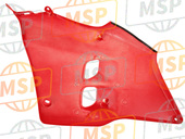 64600KW3610ZB, Fairing Set, R. Side (Wl) *R134/TYPE2 * (R134/TYPE2 Fighting RED/TYPE2), Honda, 2