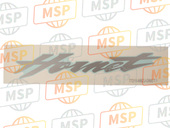 77215MBZG90ZA, Merkteken, A. Schutbord (, Honda
