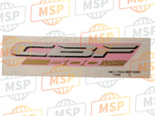 77312METD20ZB, Marchio Cappottatura Post, Honda