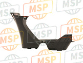 80122HN5M40ZA, Mudguard, L. Center * NH1 * (NH1 Black), Honda, 1