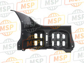 80122HN7000ZA, Mudguard, L. Center *NH1 * (NH1 Black), Honda, 3